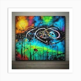 Abstract Painting Art Decoration Acrylic (2) Art Print