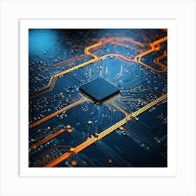 Circuit Board 39 Art Print