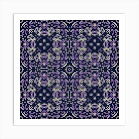 Abstract geometrical pattern with hand drawn decorative elements 6 Art Print