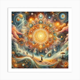 Sun And The Moon 1 Art Print