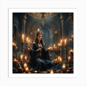 Queen Of Candles Art Print