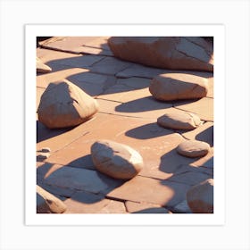 Rocks On The Ground 2 Art Print