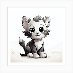 Cute Kitten Art Print