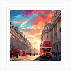 London Street Scene Art Print