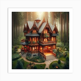 House in the forest Art Print