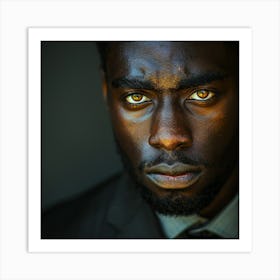 Portrait Of A Black Man Art Print