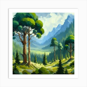 Landscape Painting 1 Art Print