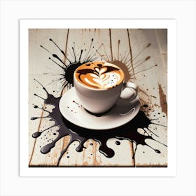 Coffee Splatters 2 Art Print