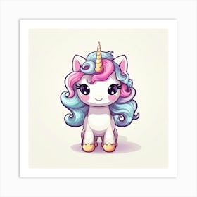 Cute Unicorn 67 Art Print