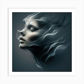 Smokey Face Art Print