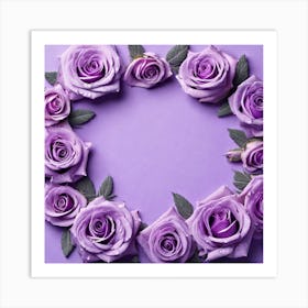 Purple Roses 39 Art Print