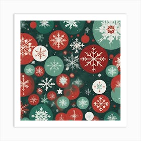 Snowflakes 2024 Art Print