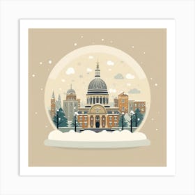 Belfast United Kingdom Snowglobe Art Print
