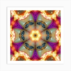 Psychedelic Mandala 8 Art Print