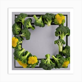 Frame Of Broccoli 12 Art Print