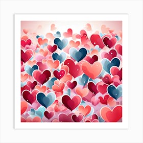 Valentine'S Day Background Art Print