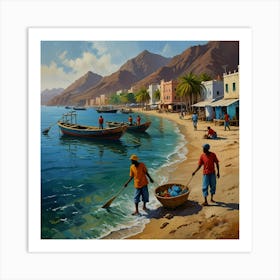 Oman Beach Art Print