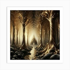 Forest Of Gold 2 Art Print