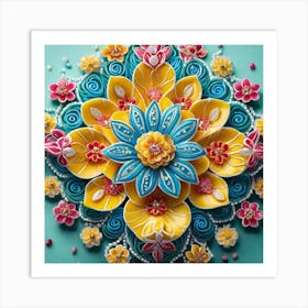 Flower Mandala Art Print