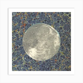 Moon Collage Moody Art Print