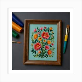 Russian Folk Art 1 Art Print