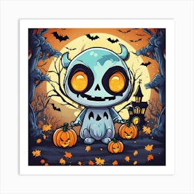 Halloween Devil Art Print