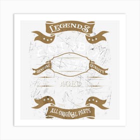 Birthday Gift Legends Were Born In October 1971 Art Print