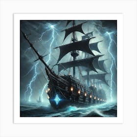 Stormbringer Warship Art Print