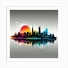 City Skyline 15 Art Print