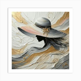 Woman In A Hat 7 Art Print