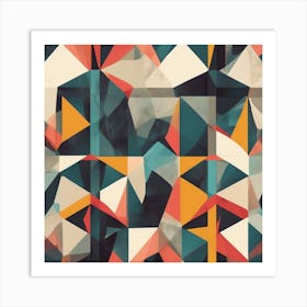 Abstract Geometric Pattern Art Print