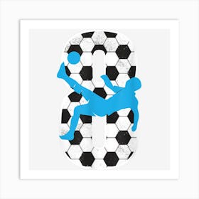 Funny 8th Soccer Birthday Sports Art Print