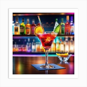 Cocktail In A Bar 6 Art Print