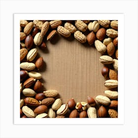 Nuts In A Circle 2 Art Print