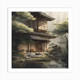 Asiatic Natural Japanese Home 2 Art Print