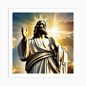 Jesus Statue 1 Art Print