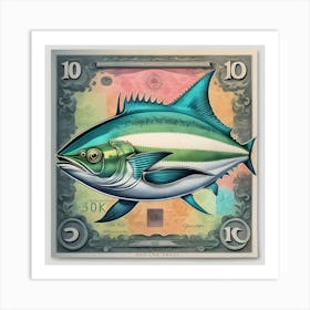 Tuna Fish Vintage Poster Art Print