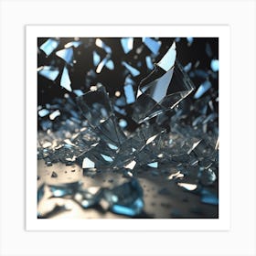 Shattered Glass 13 Art Print