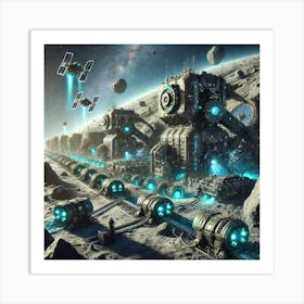 Resource Harvesting Units Art Print