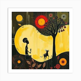 African Landscape Art Print