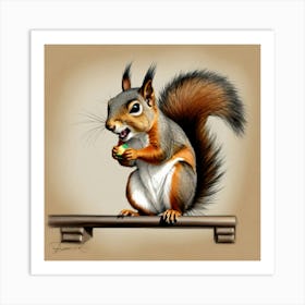 Squirrel 9 Art Print