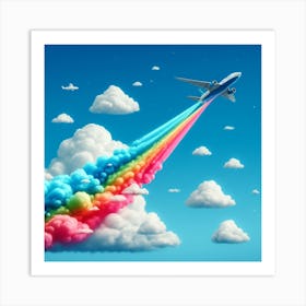 Colourful Aeroplane Art Print