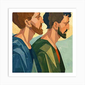 Jesus And John Art Print