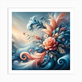 Floral Painting 1 Art Print