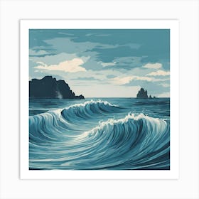 Ocean Waves Poster