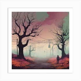 Colourful Desolation Art Print