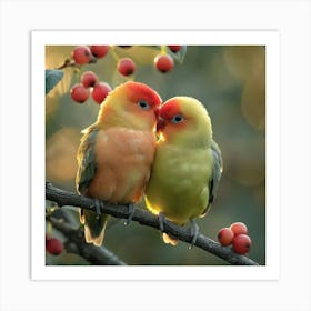 Lovebirds 10 Art Print