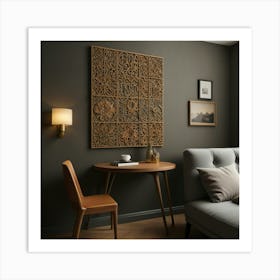 Wooden Wall Art Art Print