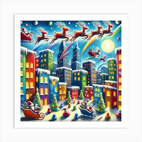 Super Kids Creativity:Christmas Santa Art Print