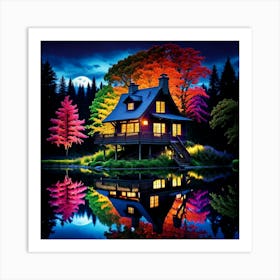 House By The Lake 3 Art Print